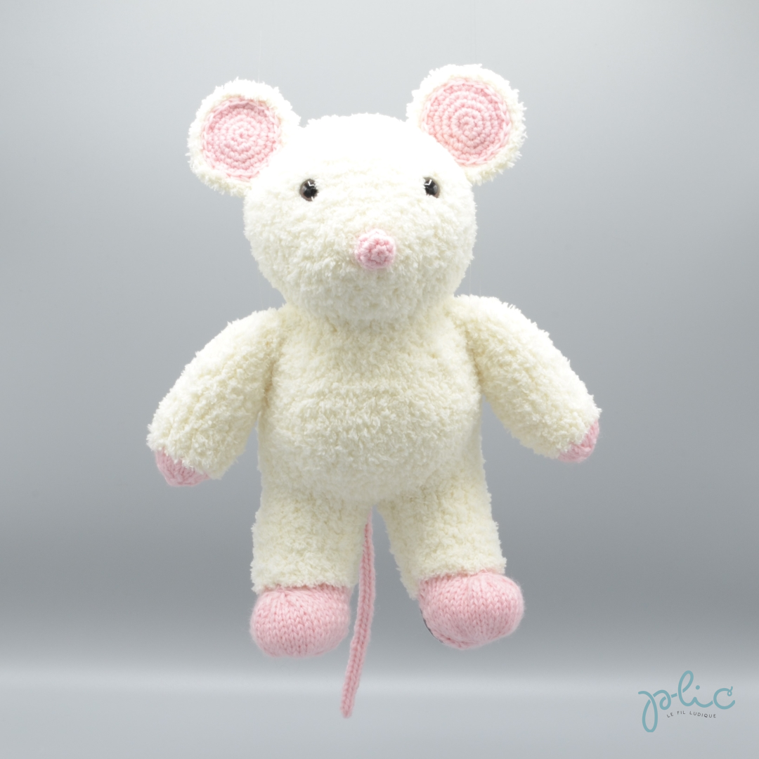 Peluche souris blanche on sale